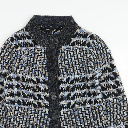 Womens UK Size M Anonymous Blue Cardigan Jumper