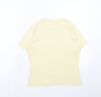 Womens UK Size 14 Dorothy Perkins Yellow Basic T-Shirt