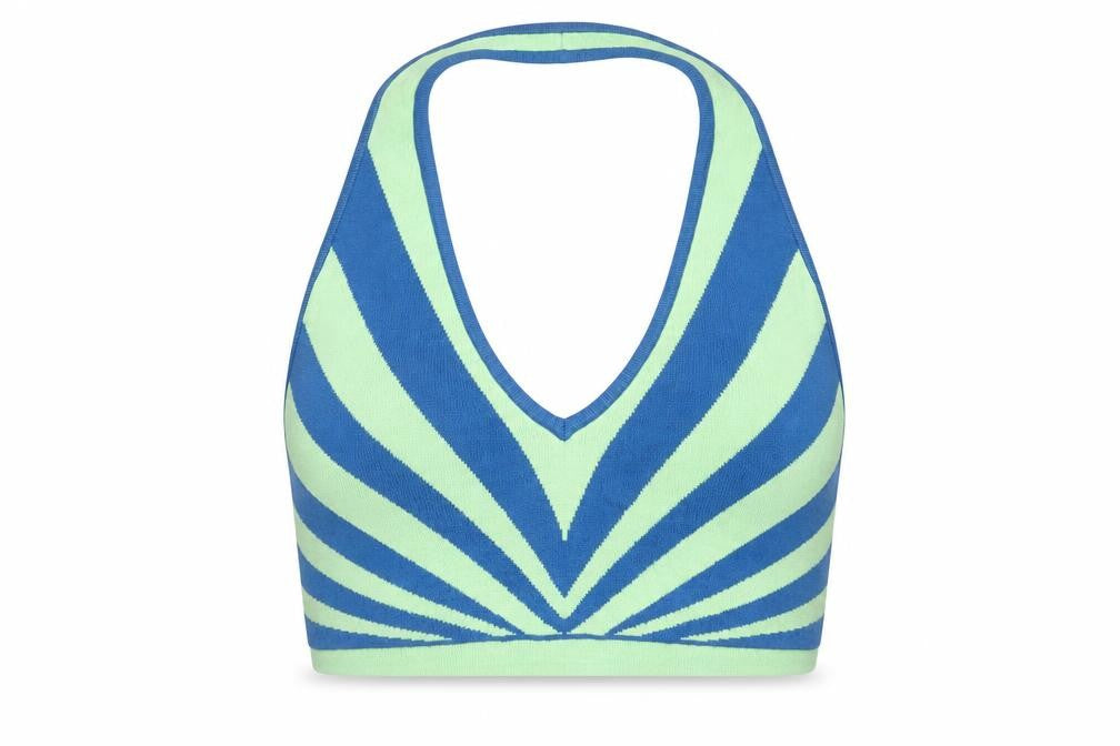 Womens UK Size L PRETTYLITTLETHING Multicoloured Cropped Tank