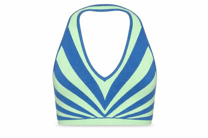 Womens UK Size L PRETTYLITTLETHING Multicoloured Cropped Tank