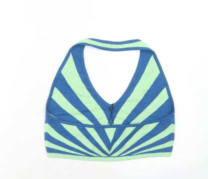 Womens UK Size L PRETTYLITTLETHING Multicoloured Cropped Tank