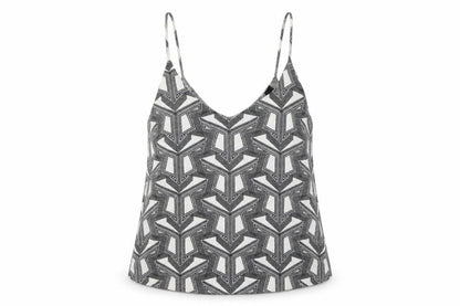 Womens UK Size 10 Topshop Grey Basic Tank