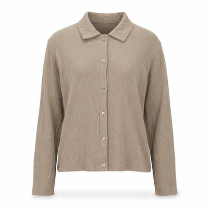 Womens UK Size L Stradivarius Brown Basic Button-Up