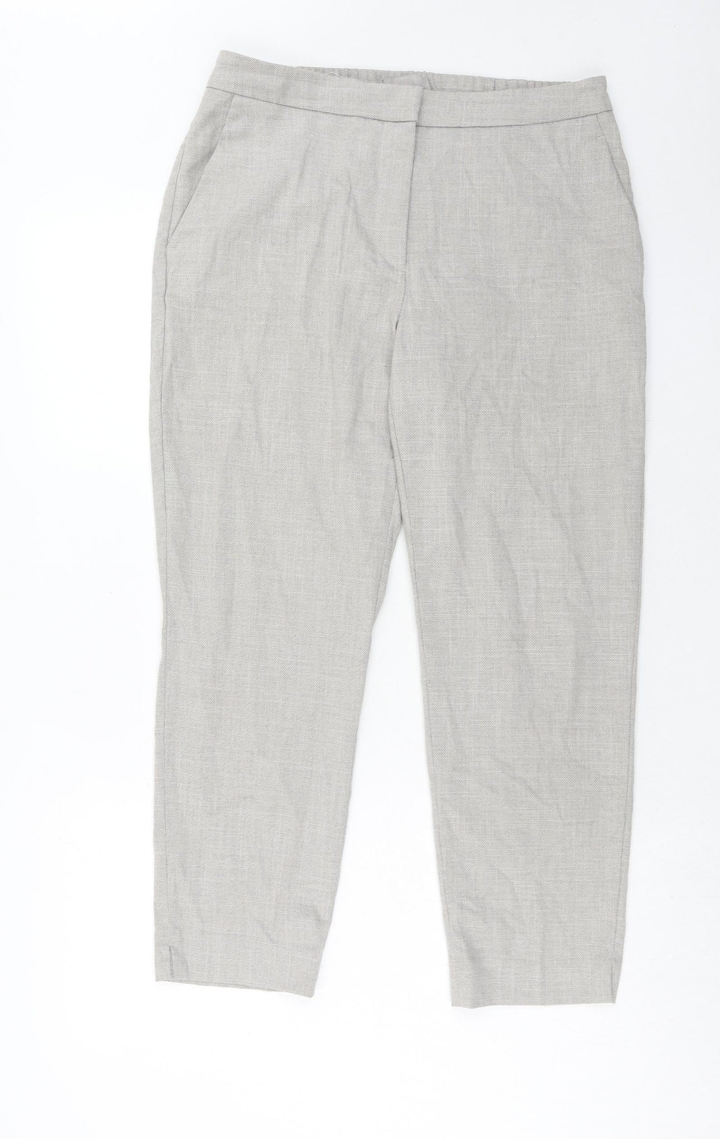 Womens UK Size 14 H&M Regular Fit  Grey Trousers