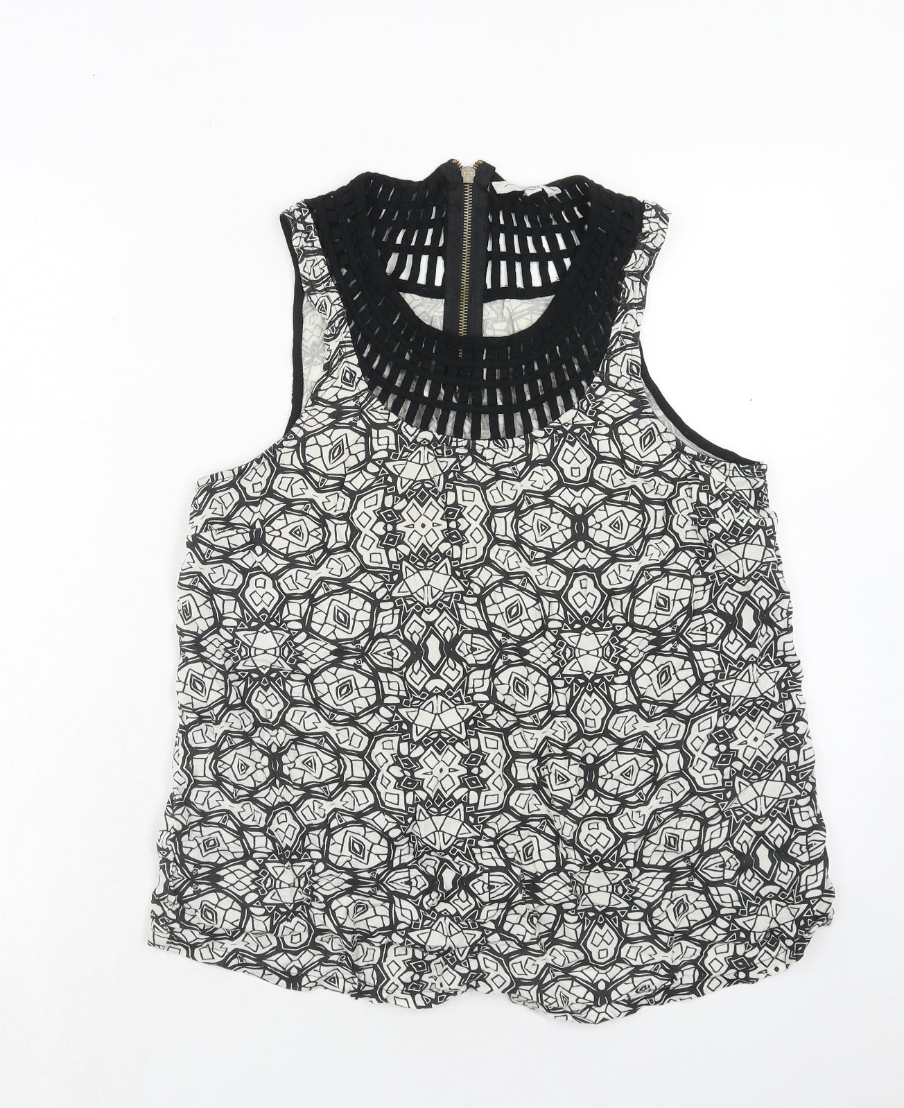 Womens UK Size 14 New Look Black Basic Blouse