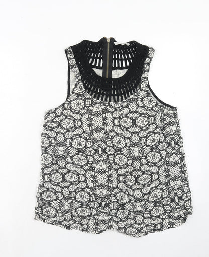 Womens UK Size 14 New Look Black Basic Blouse