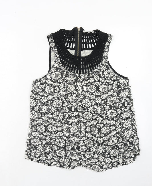 Womens UK Size 14 New Look Black Basic Blouse