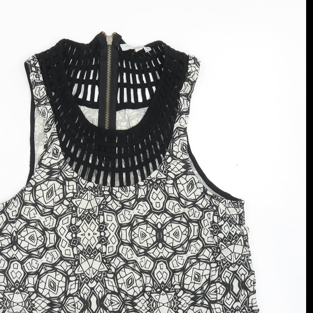 Womens UK Size 14 New Look Black Basic Blouse