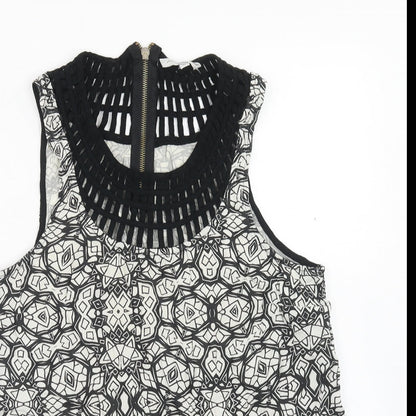 Womens UK Size 14 New Look Black Basic Blouse