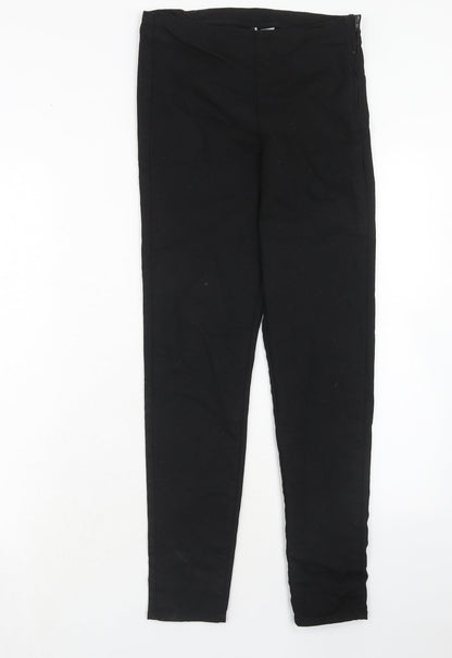 Womens UK Size 10 H&M Regular Fit  Black Trousers