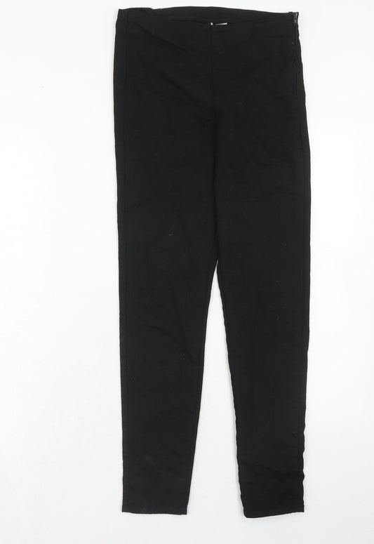 Womens UK Size 10 H&M Regular Fit  Black Trousers