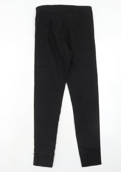 Womens UK Size 10 H&M Regular Fit  Black Trousers