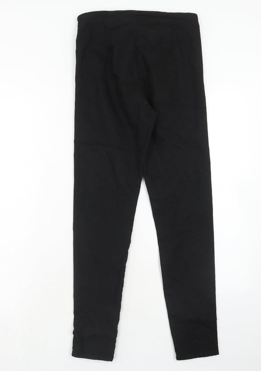Womens UK Size 10 H&M Regular Fit  Black Trousers