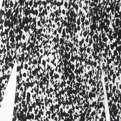 Fenn Wright Manson Womens Black Geometric Polyester A-Line Size XS Round Neck Pullover