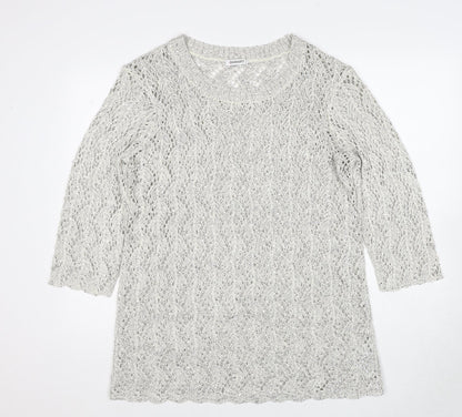 Womens UK Size 18 Damart Grey Pullover Jumper