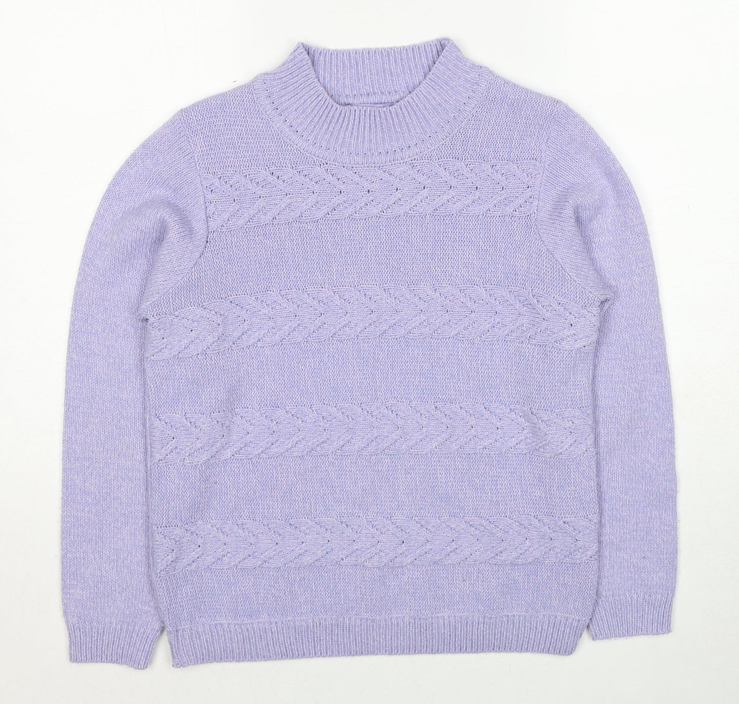 Womens UK Size 10 EWM Purple Pullover Jumper