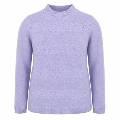 Womens UK Size 10 EWM Purple Pullover Jumper