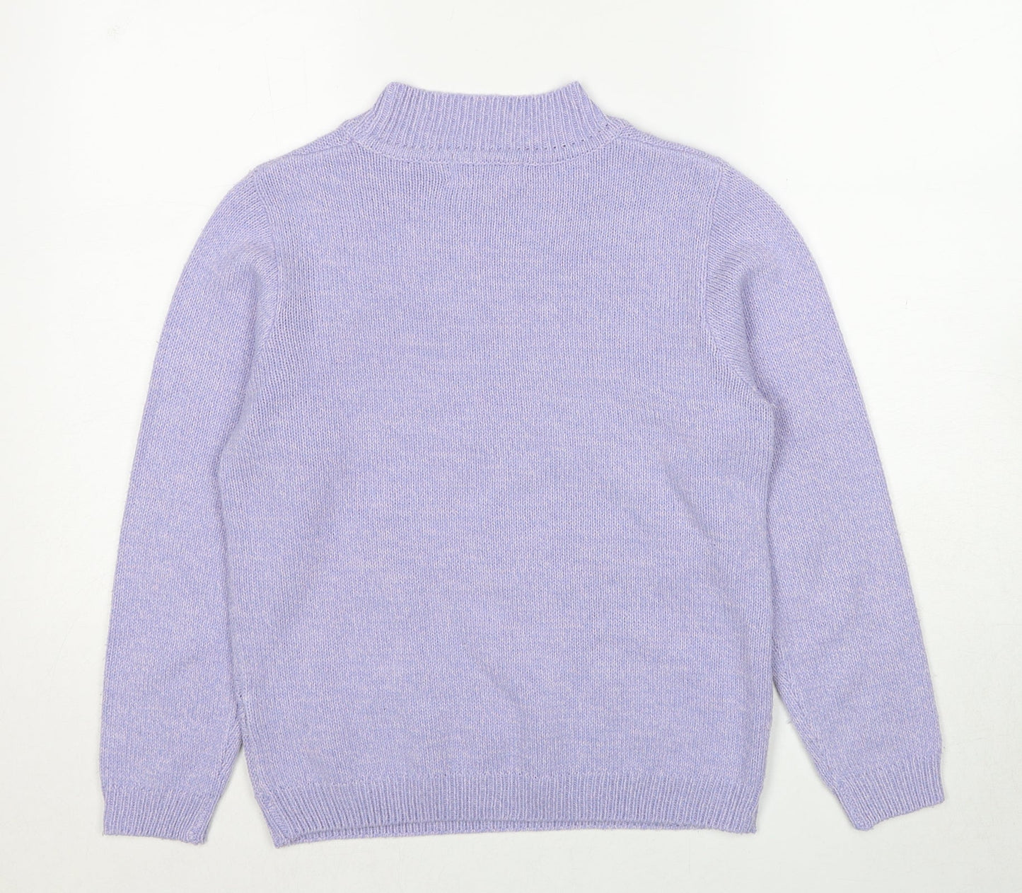 Womens UK Size 10 EWM Purple Pullover Jumper