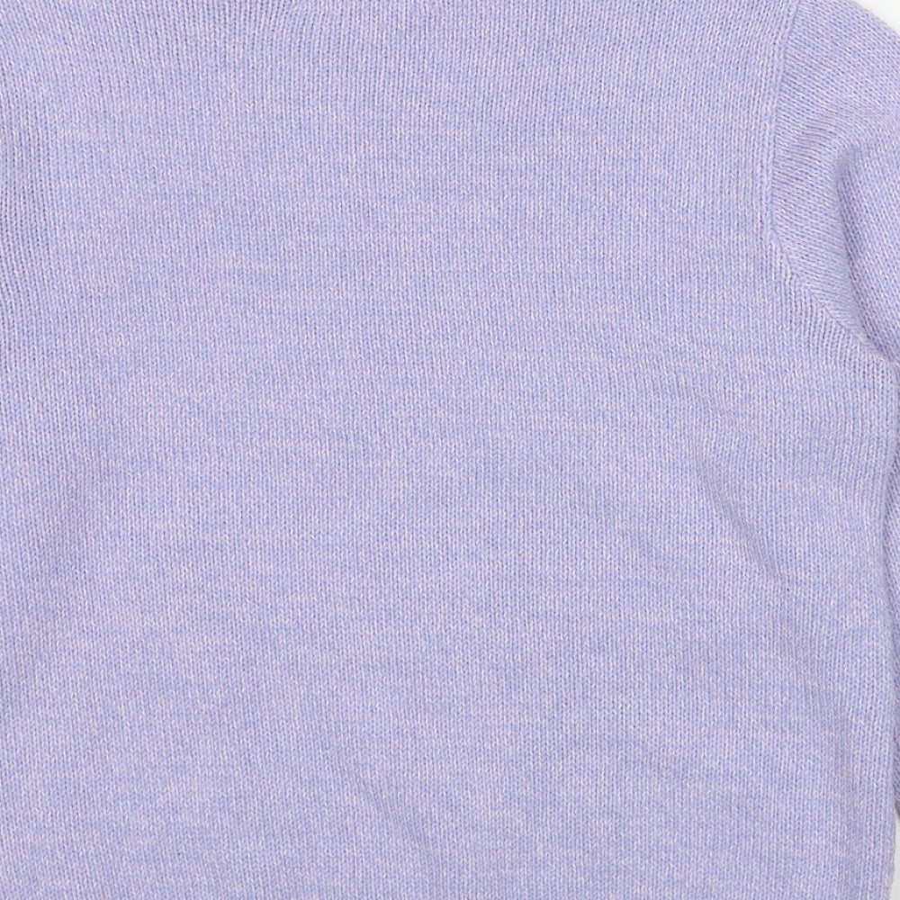 Womens UK Size 10 EWM Purple Pullover Jumper