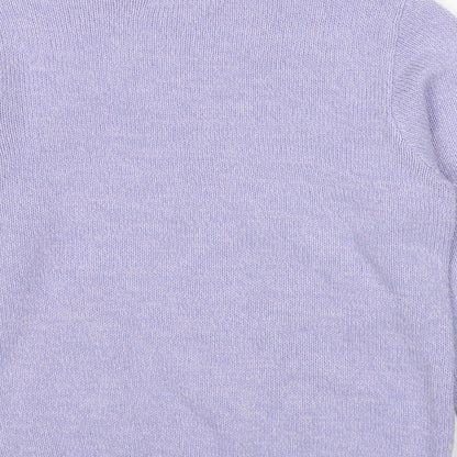 Womens UK Size 10 EWM Purple Pullover Jumper