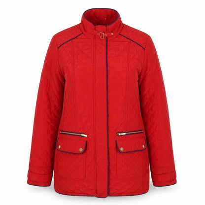 Womens UK Size 10 JBC Collection Red Quilted Coat