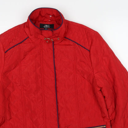 Womens UK Size 10 JBC Collection Red Quilted Coat
