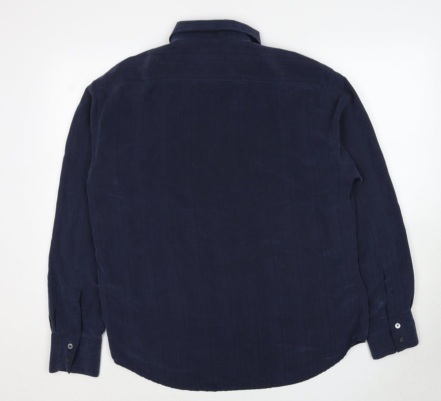 Mens UK Size L NEXT Blue  Button-Up Long Sleeve Casual Shirt