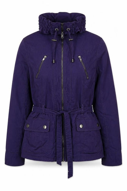 Marks & Spencer Womens Purple Jacket Size 14 Zip