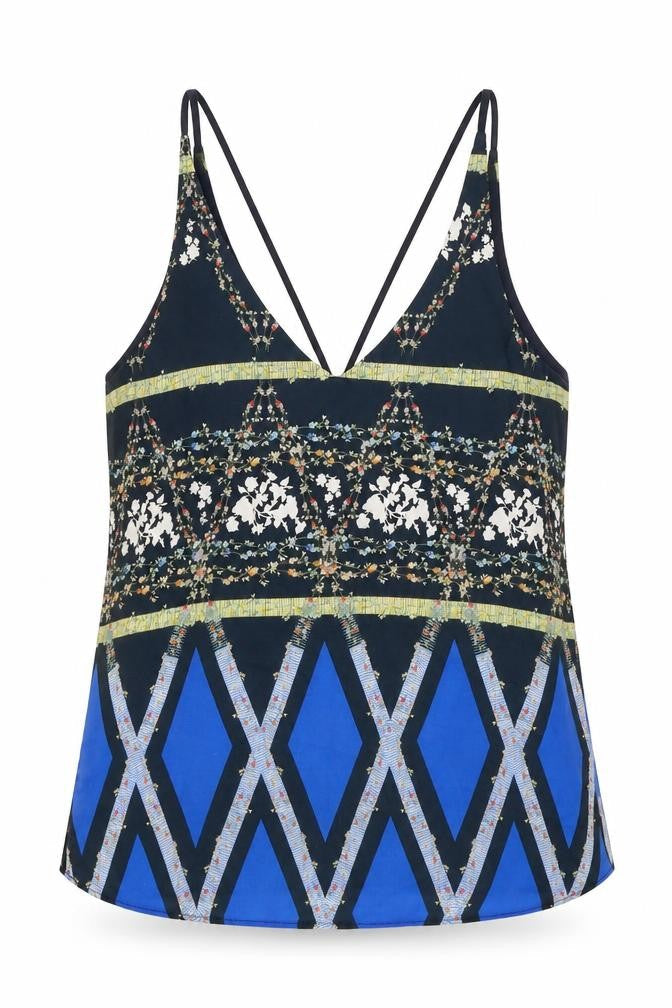 Womens UK Size 6 Topshop Multicoloured Camisole Tank