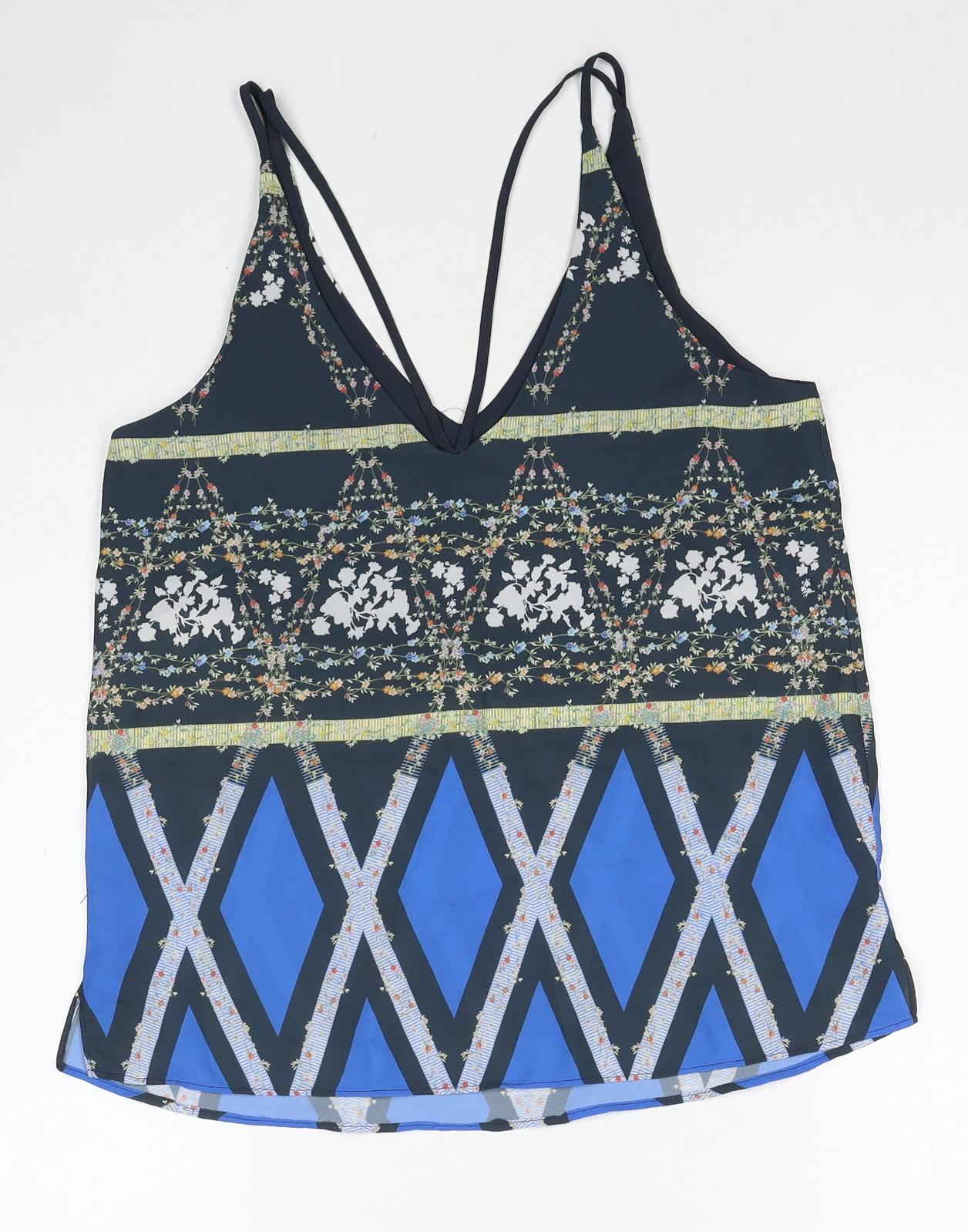 Womens UK Size 6 Topshop Multicoloured Camisole Tank
