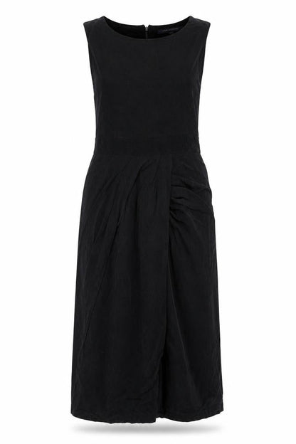 French Connection Womens Black Cupro A-Line Size 10 Round Neck Zip