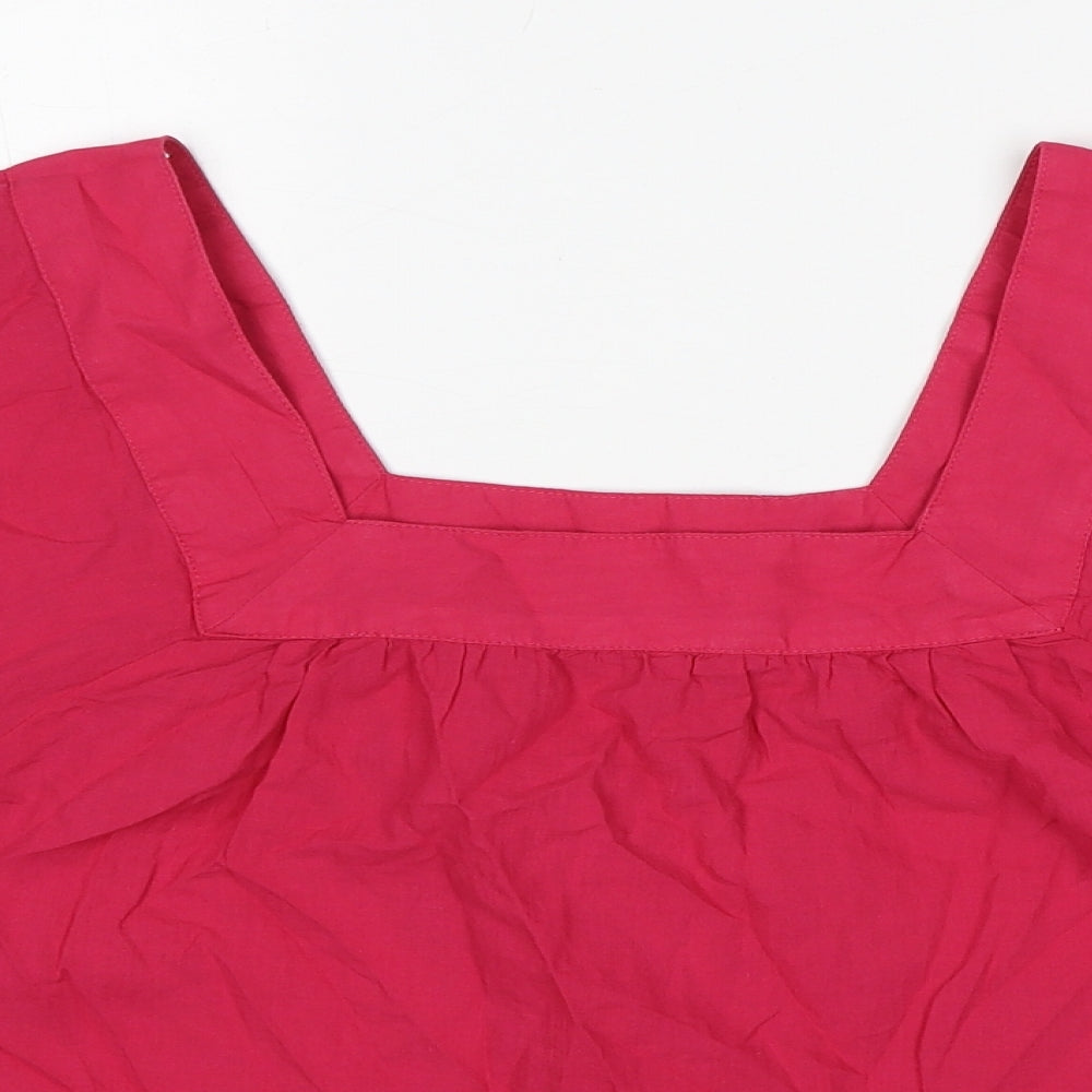 Womens UK Size 14 Marks and Spencer Pink Basic Blouse