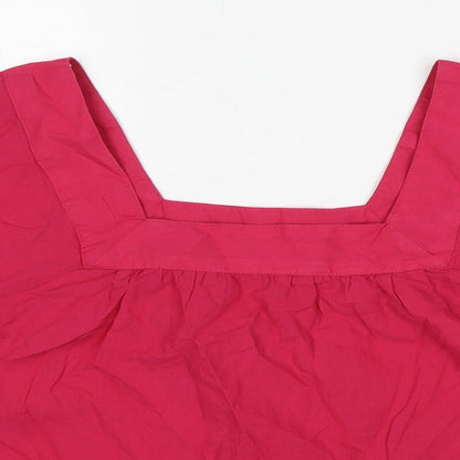 Womens UK Size 14 Marks and Spencer Pink Basic Blouse