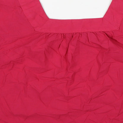 Womens UK Size 14 Marks and Spencer Pink Basic Blouse