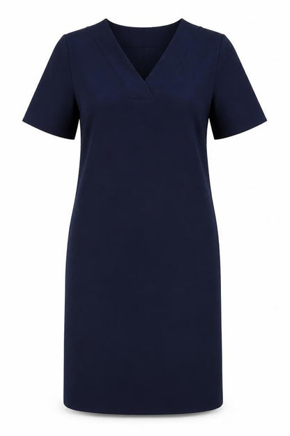 Marks and Spencer Womens Blue Polyester A-Line Size 8 V-Neck Pullover