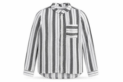 Womens UK Size 10 H&M White Basic Button-Up
