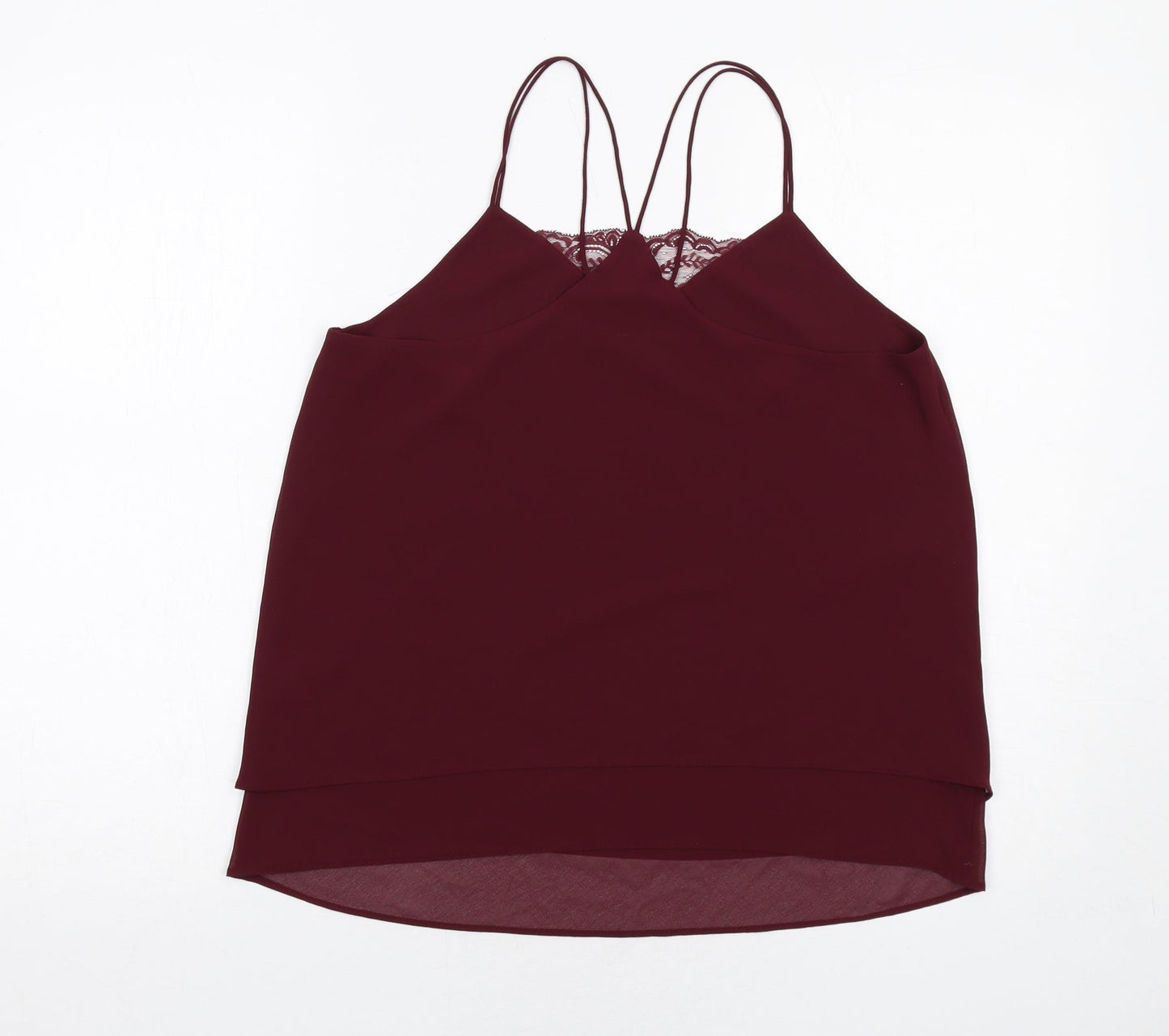 Womens UK Size 10 New Look Red Camisole Tank