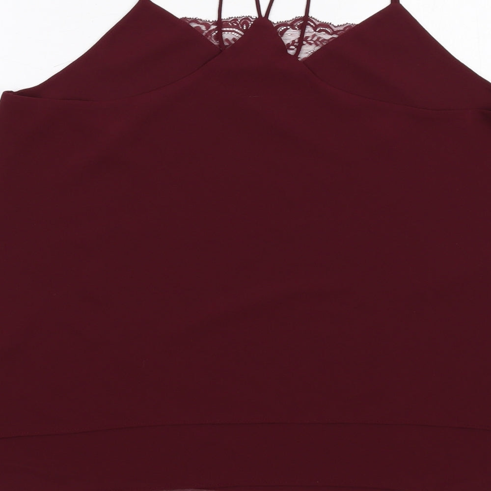 Womens UK Size 10 New Look Red Camisole Tank