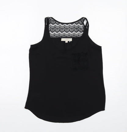 Womens UK Size XS Ann Taylor Black Basic Tank
