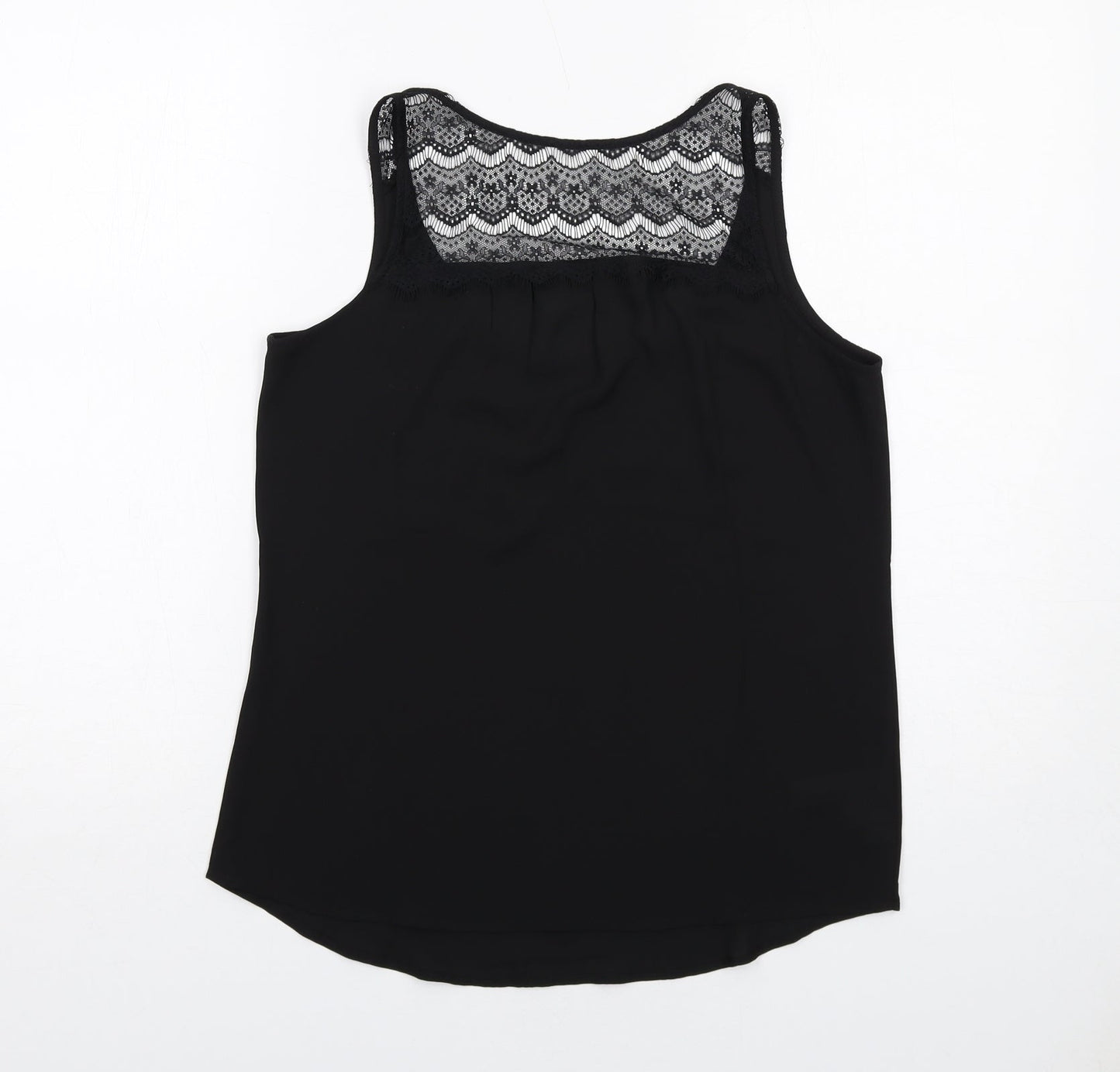 Womens UK Size XS Ann Taylor Black Basic Tank
