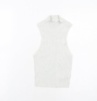 Womens UK Size S H&M White Basic Blouse