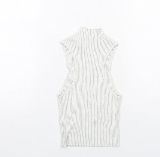 Womens UK Size S H&M White Basic Blouse
