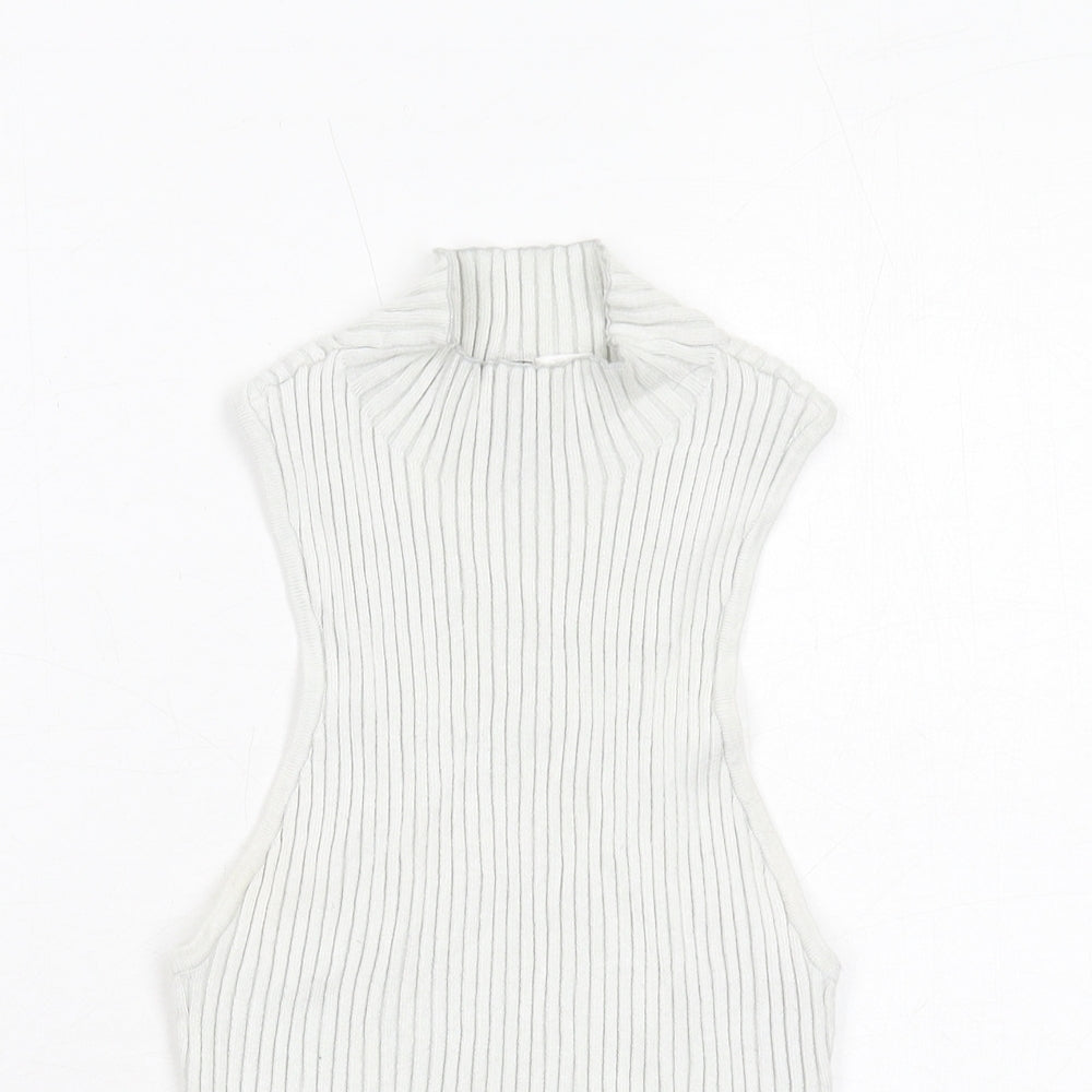 Womens UK Size S H&M White Basic Blouse