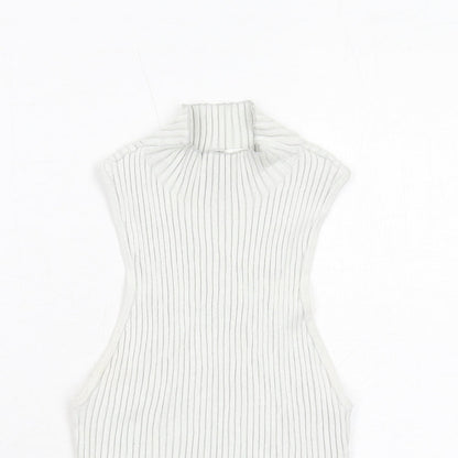 Womens UK Size S H&M White Basic Blouse