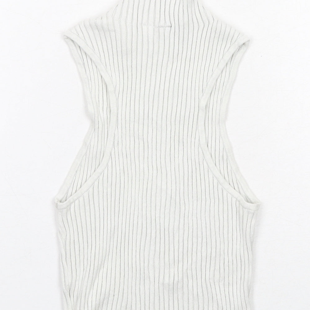 Womens UK Size S H&M White Basic Blouse