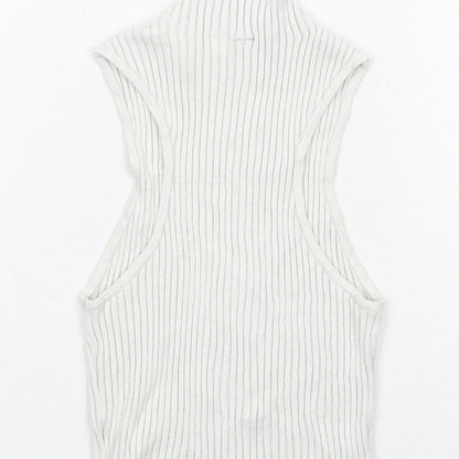 Womens UK Size S H&M White Basic Blouse