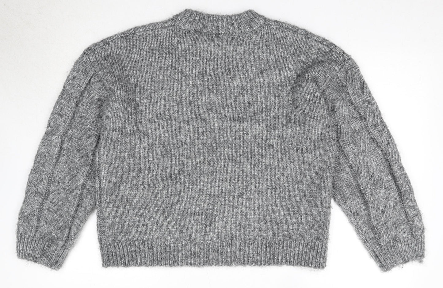 Womens UK Size M Marks and Spencer Grey Pullover Jumper