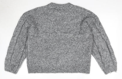 Womens UK Size M Marks and Spencer Grey Pullover Jumper