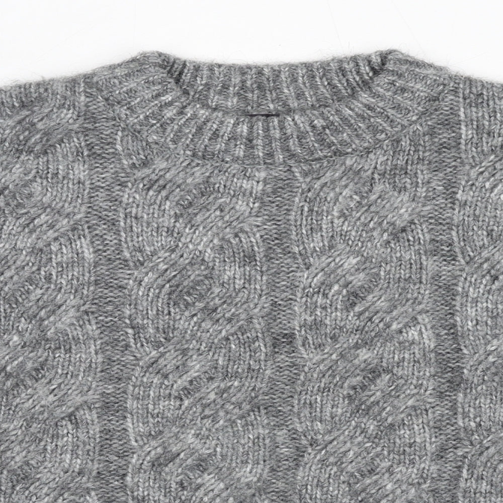 Womens UK Size M Marks and Spencer Grey Pullover Jumper