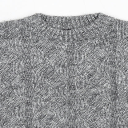 Womens UK Size M Marks and Spencer Grey Pullover Jumper